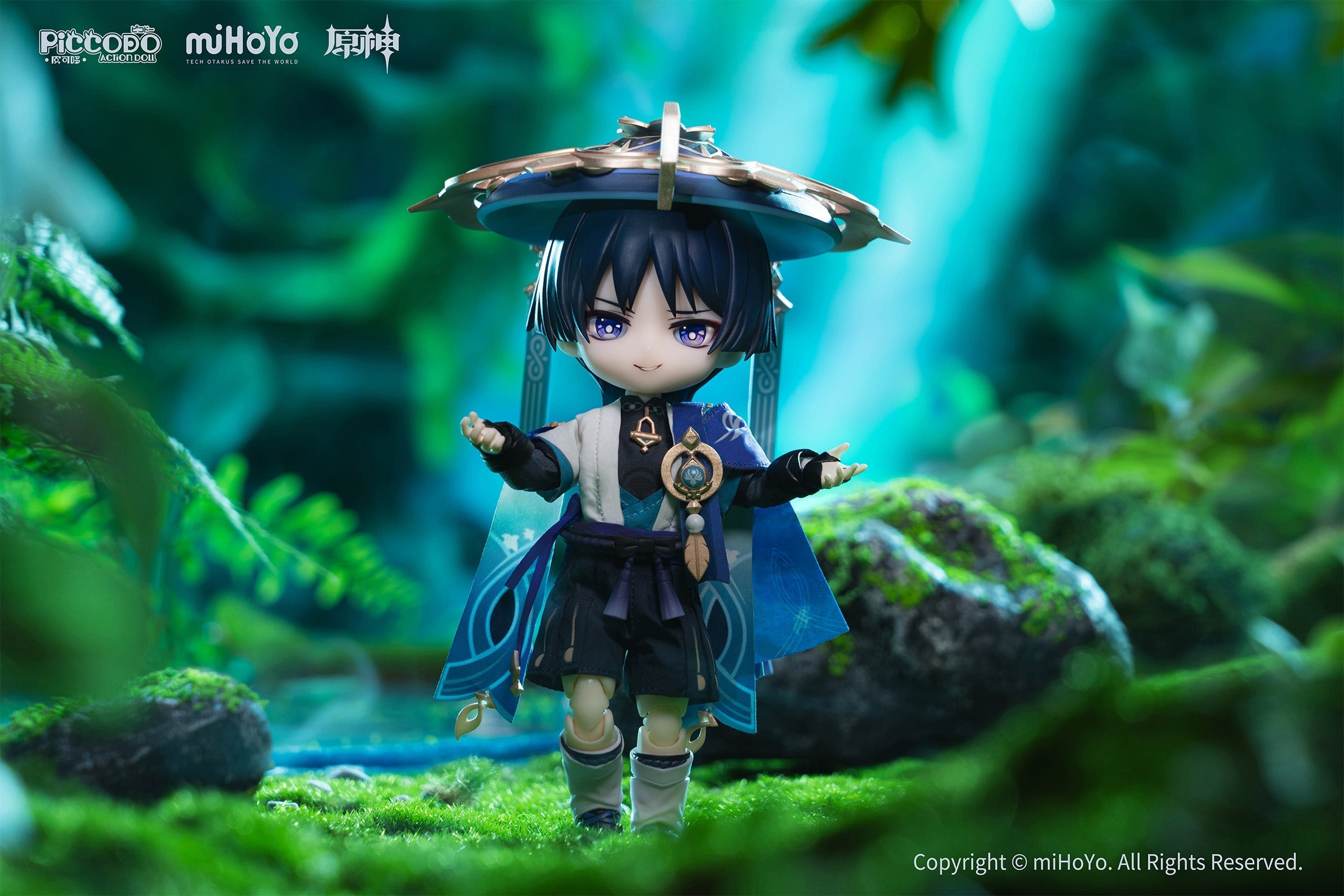 GENESIS PICCODO Action Doll x Genshin Impact Wanderer Chibi Doll JAPAN OFFICIAL