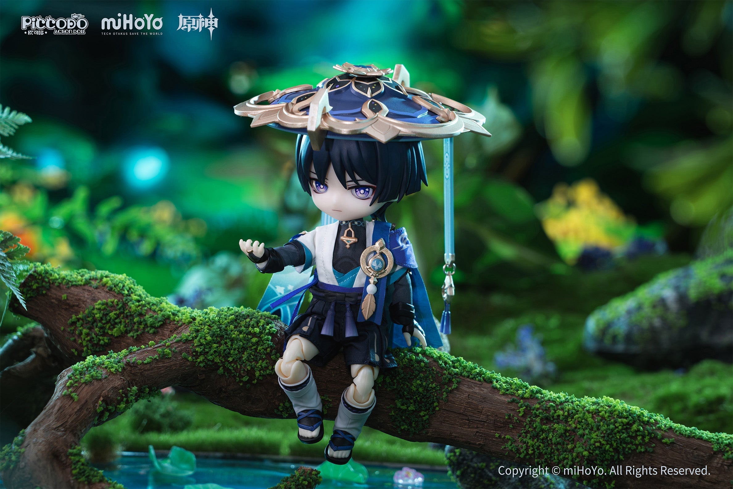 GENESIS PICCODO Action Doll x Genshin Impact Wanderer Chibi Doll JAPAN OFFICIAL