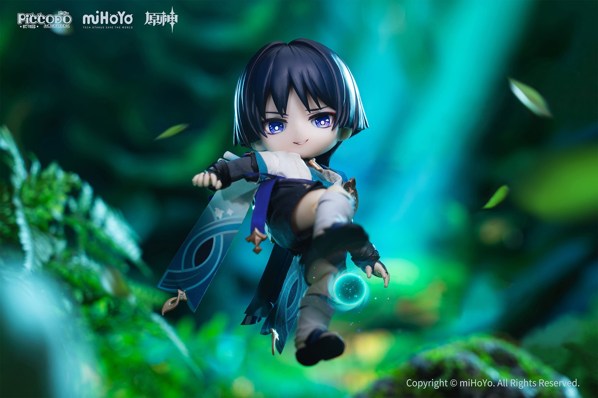 GENESIS PICCODO Action Doll x Genshin Impact Wanderer Chibi Doll JAPAN OFFICIAL