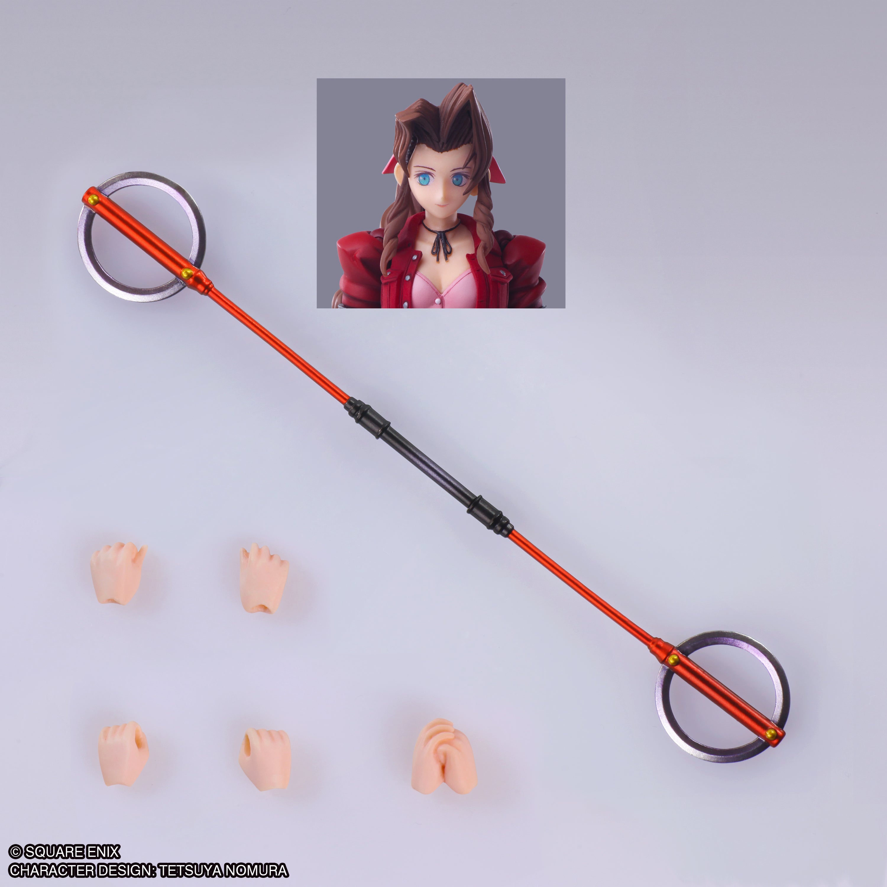 Final Fantasy VII Bring Arts Aerith Gainsborough Mythril Rod Ver. Action Figure