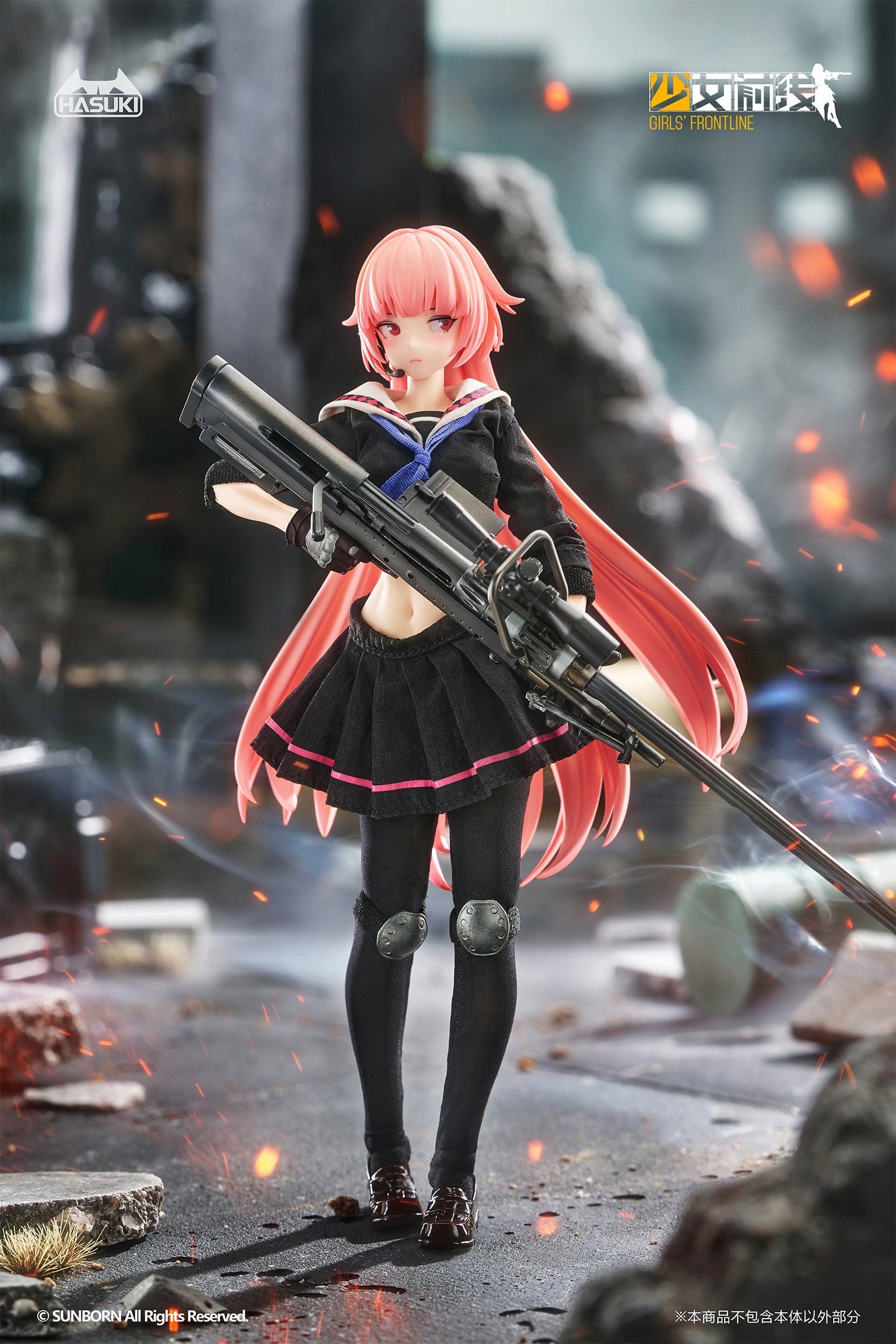 HASUKI pocket art Series PA011 Girls' Frontline NTW-20 1/12 Action Figure JAPAN