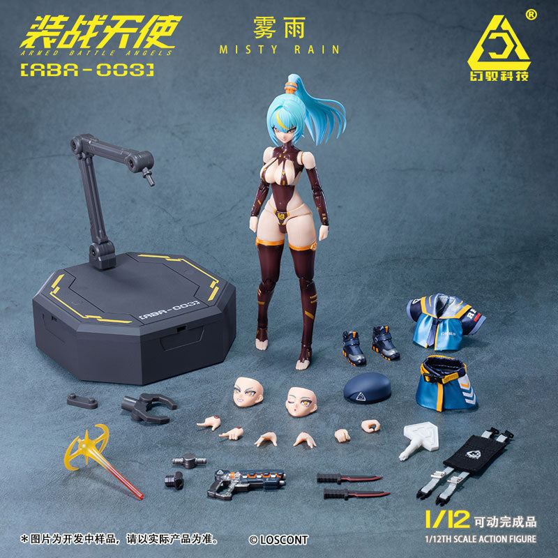 LOSCONT Armed Battle Angels Series ABA-003 Misty Rain 1/12 Action Figure JAPAN
