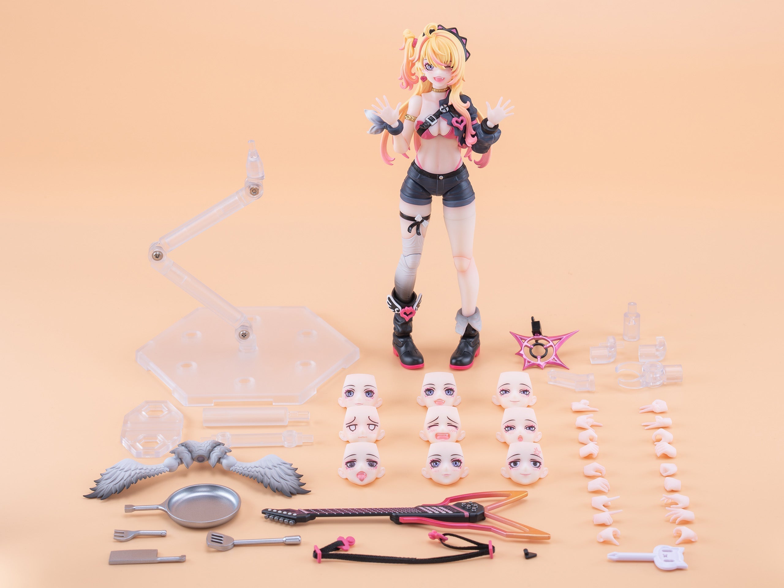EXSSRION Demonic Sound Hoshikawa Neco Yellow Hair Ver. 1/12 Action Figure JAPAN