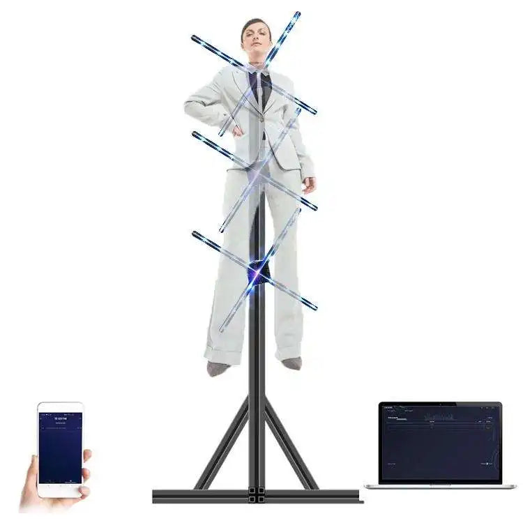 3D Holographic LED Projector 65cm Customizable 3D OEM Hologram Fan