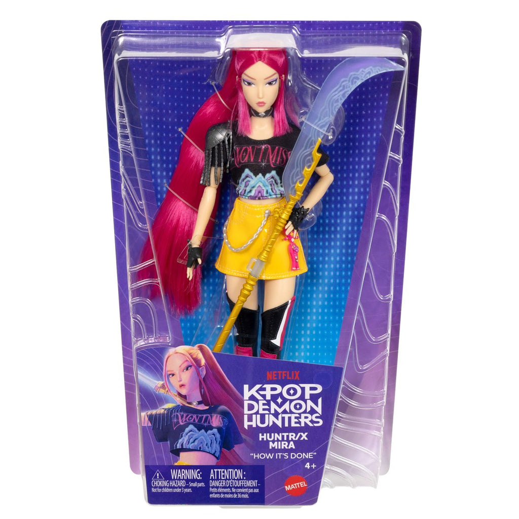 Mattel - KPOP Demon Hunters - Core Fashion Doll - Complete Set of 4 (Zoey, Mira, Rumi, Jinu) [PRE-ORDER AUGUST 2026]