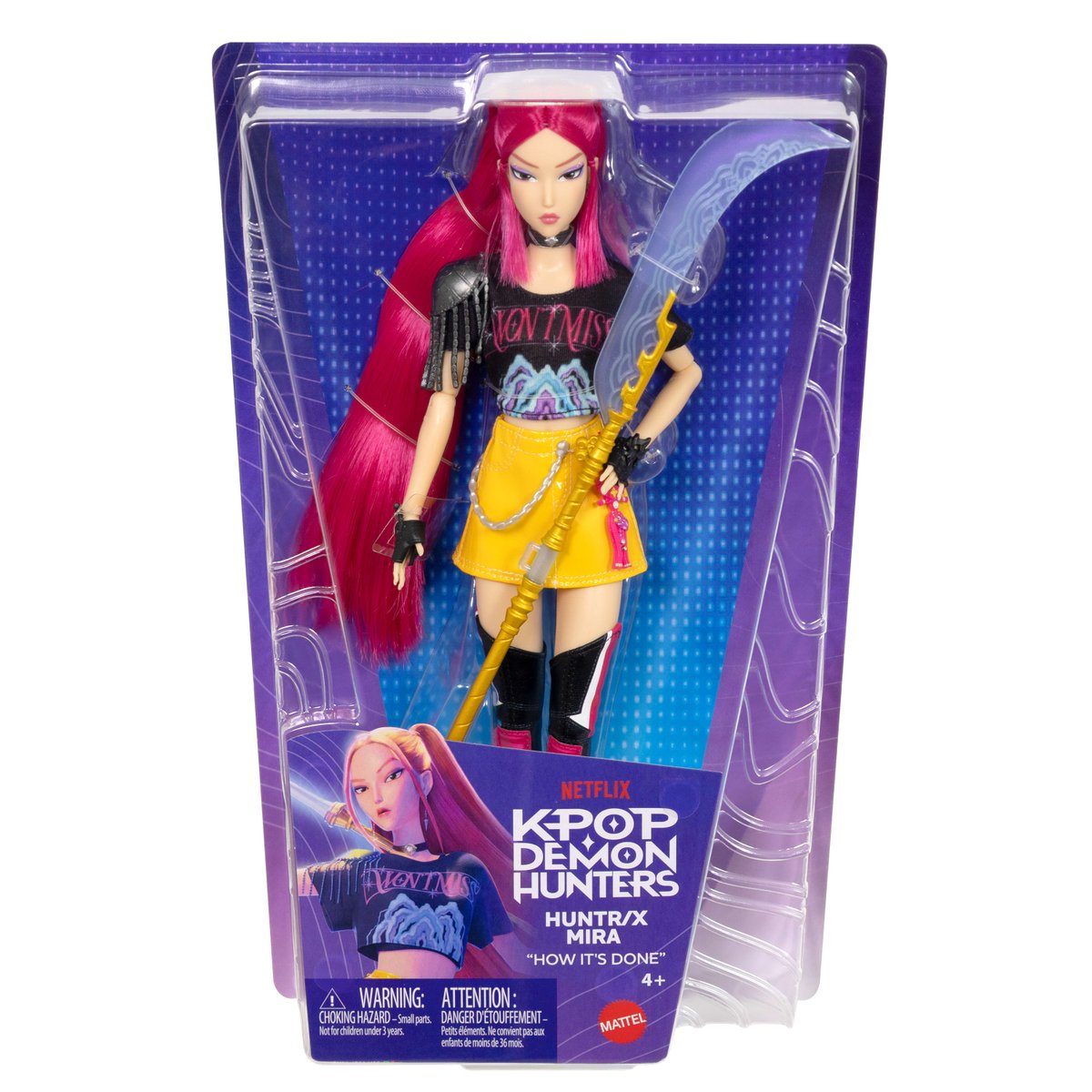 Mattel - KPOP Demon Hunters - Core Fashion Doll - Complete Set of 4 (Zoey, Mira, Rumi, Jinu) [PRE-ORDER AUGUST 2026]