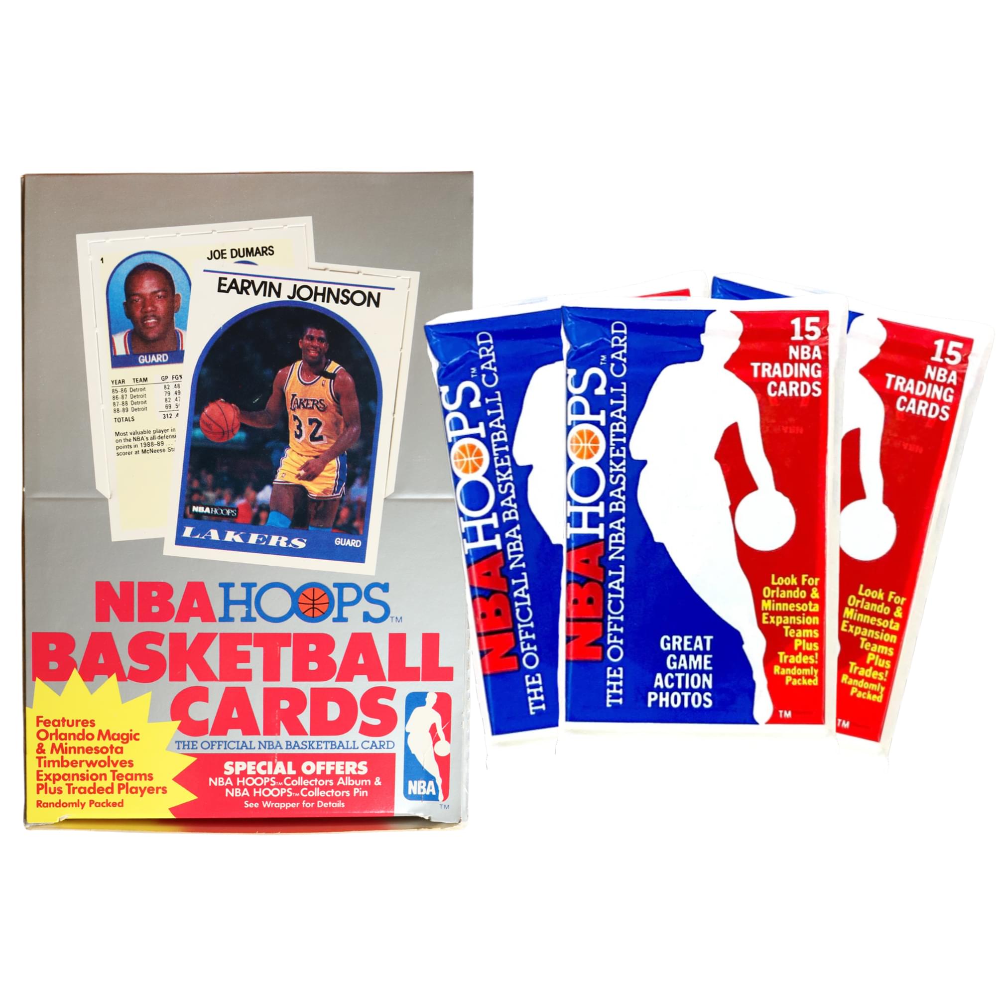 NBA 1989-90 Hoops Basketball Series 2 Card Box | 36 Packs