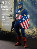 Captain America 12" Star Spangled Man 2013 Toy Exclusive Figure By Hot Toys