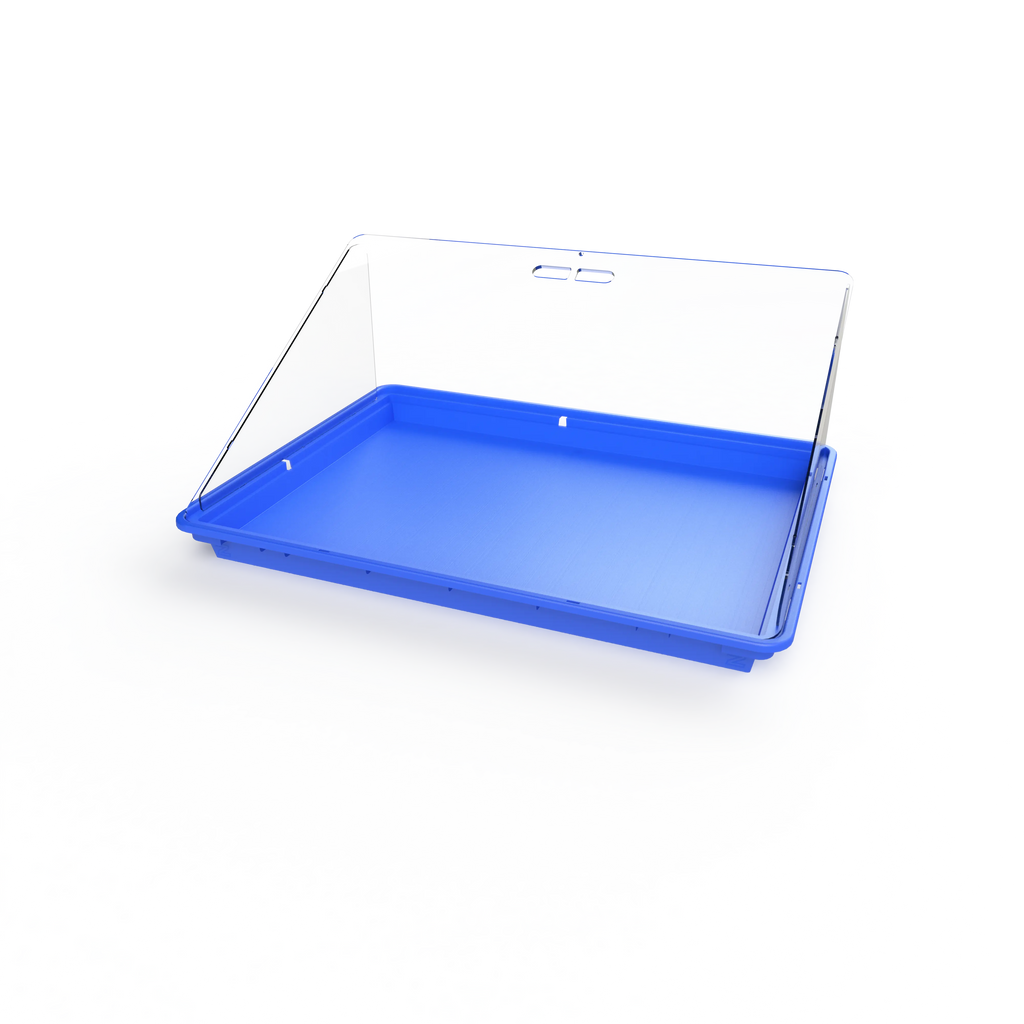 Scratch Resistance Display Cases Vertical & Horizontal With Risers