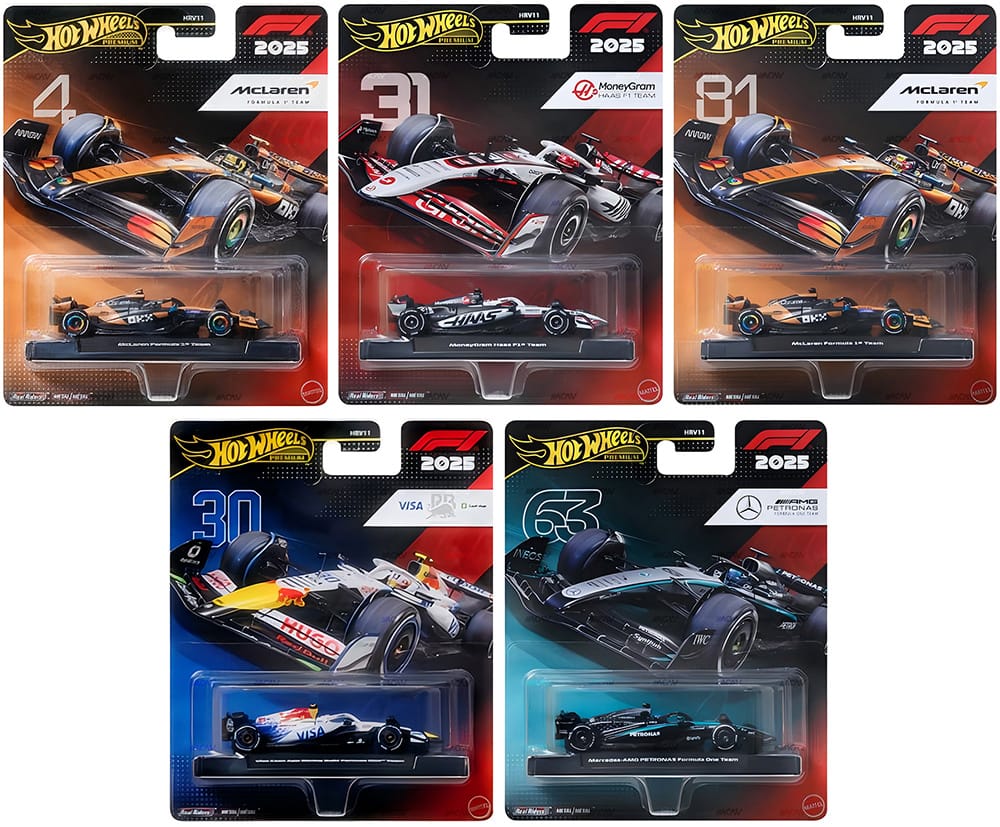 (PRE-ORDER) 2026 Hot Wheels Premium 1:64 F1 2025 Racing Premium J Assortment Factory Sealed Case