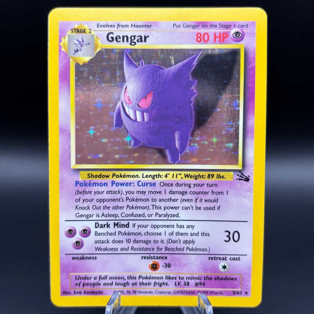 Gengar (5) - Fossil *Heavy Play* Single Card