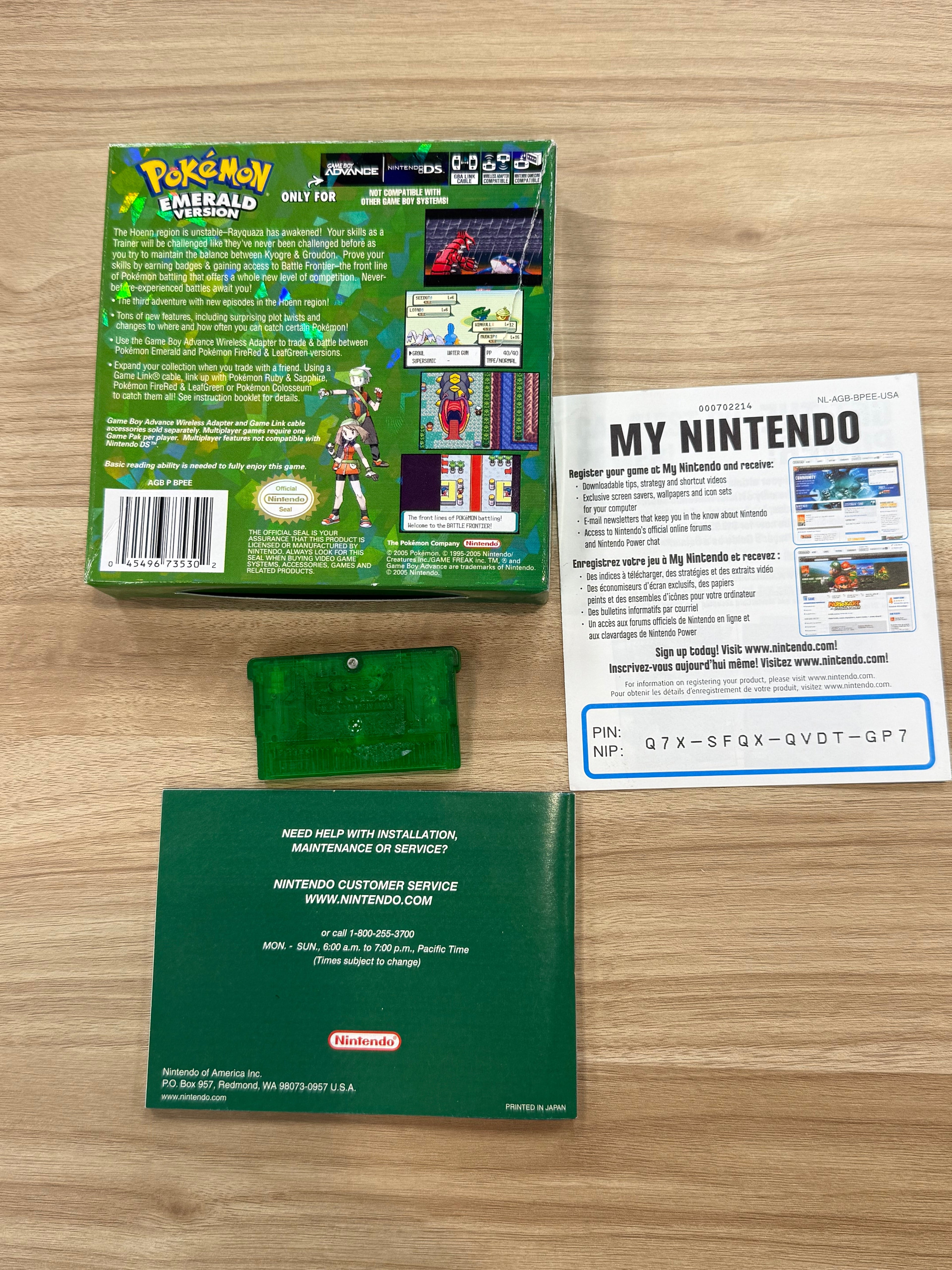 Pokemon Emerald: Complete  - Nintendo Game Boy Advance