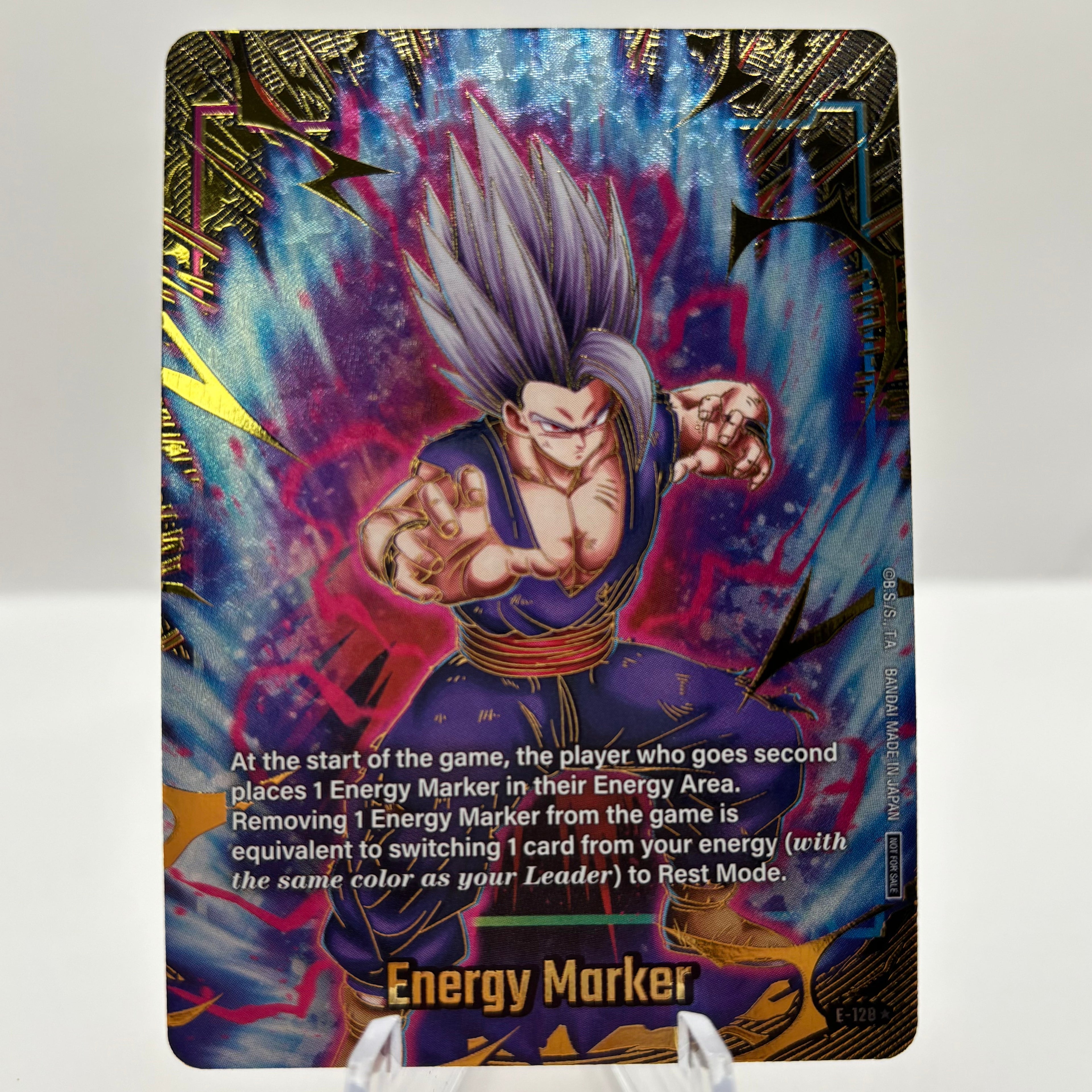 Gohan Energy Marker (E-128) (Gold) - Fusion World Energy Markers Single Card