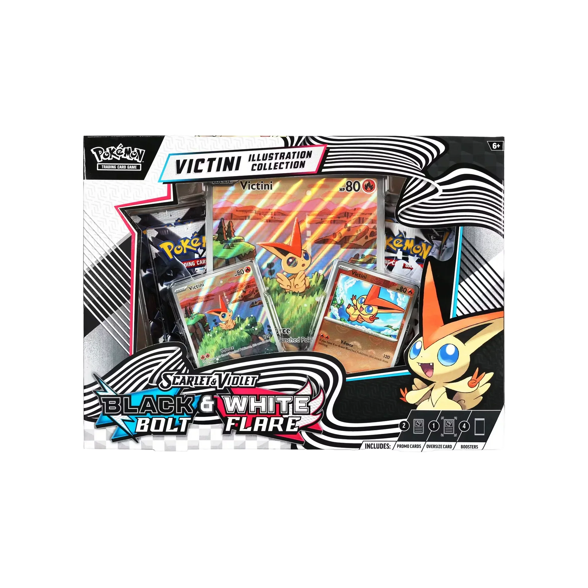 Black Bolt & White Flare Unova Victini Illustration Collection Box