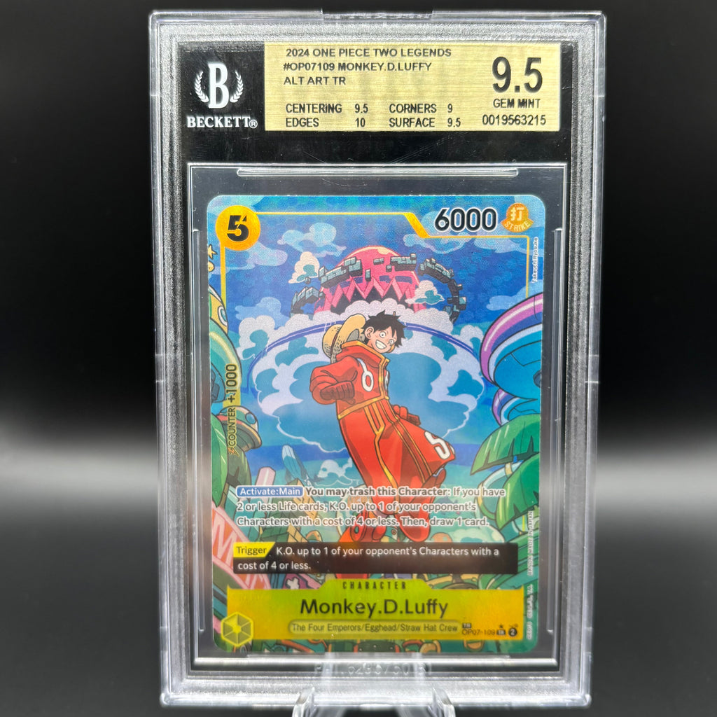 Beckett 9.5 2024 One Piece Two Legends #OP07109 Monkey.D.Luffy Alt Art TR