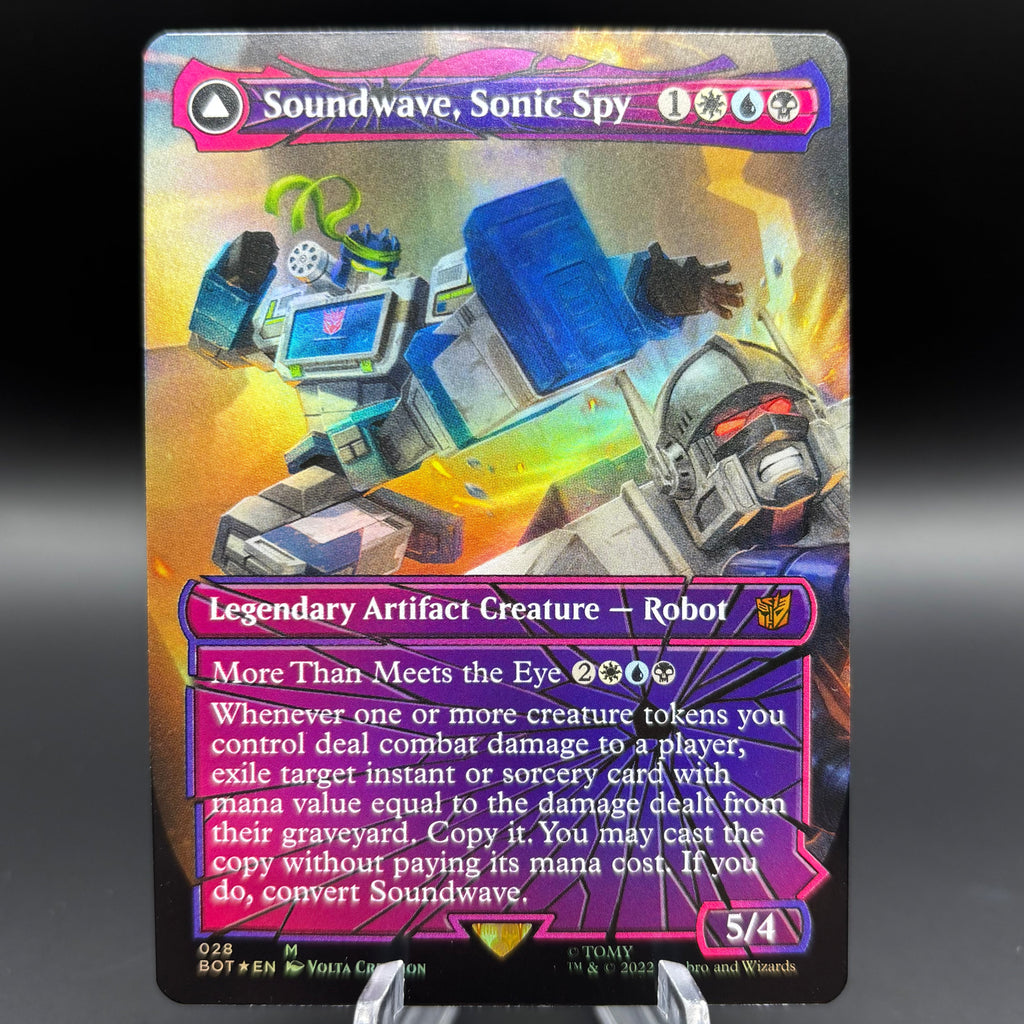 Soundwave, Sonic Spy (Shattered Glass Foil) - Universes Beyond: Transformers Single Card
