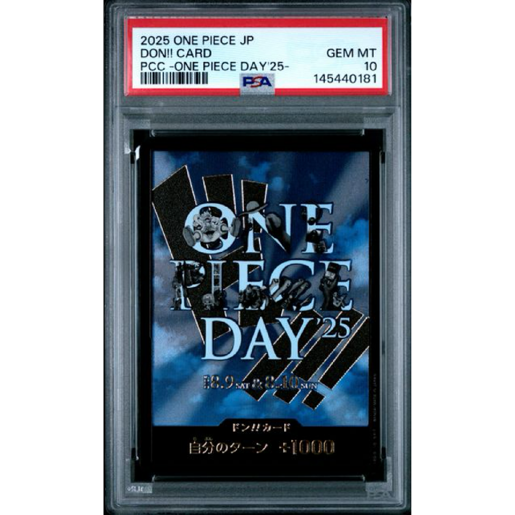 PSA 10 2025 One Piece Japanese Day'25- #110 Monkey D. Luffy & PSA 10 2025 DON!! (Sold As Sequential Set Of 2)