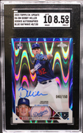 2023 Topps Chrome Update - Bobby Miller RA-BM  - Blue Raywave Auto /150  - SGC 8.5 / 10