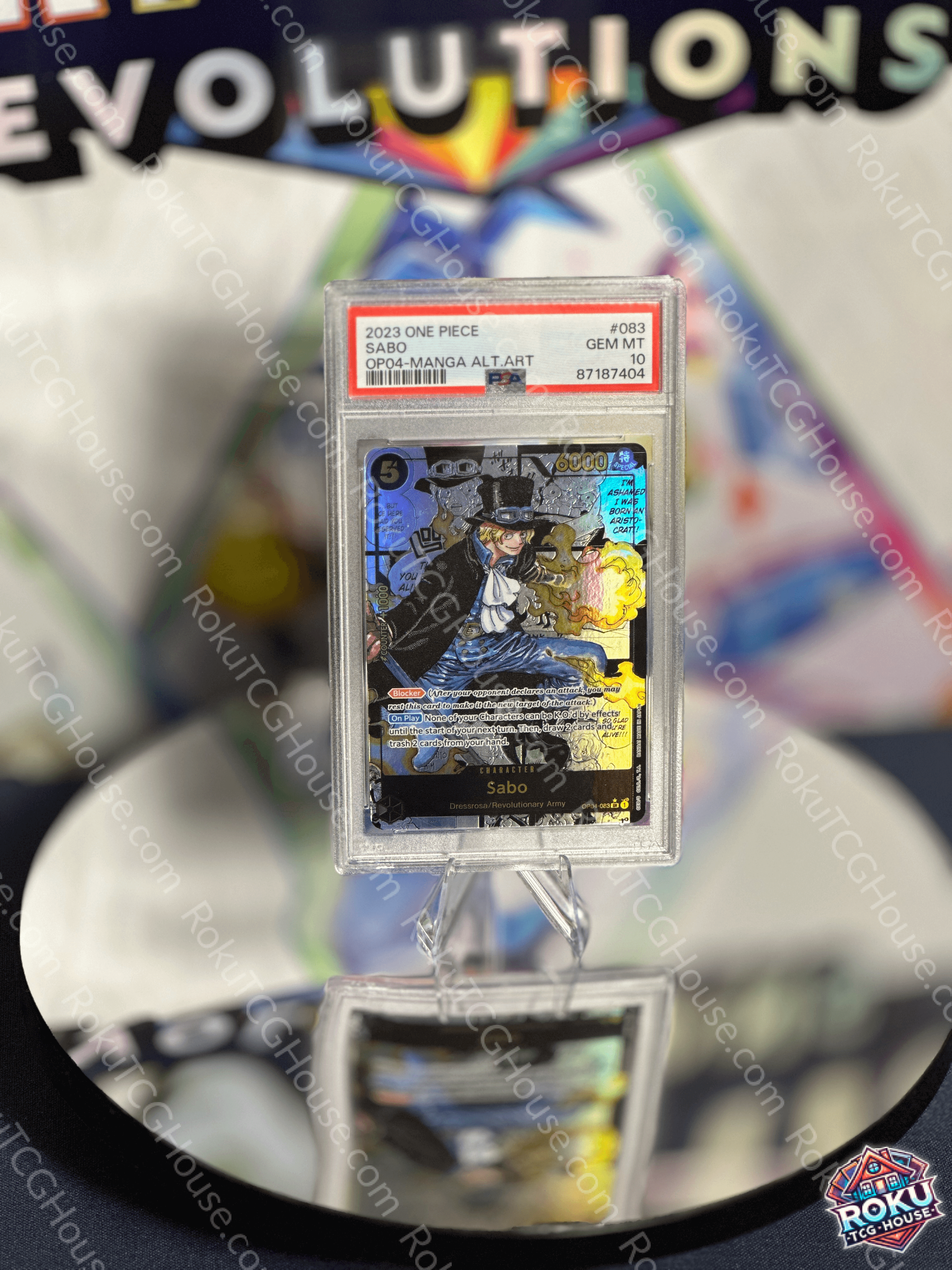 Sabo (Manga) - Kingdoms of Intrigue (OP-04) - One Piece Card (PSA 10)