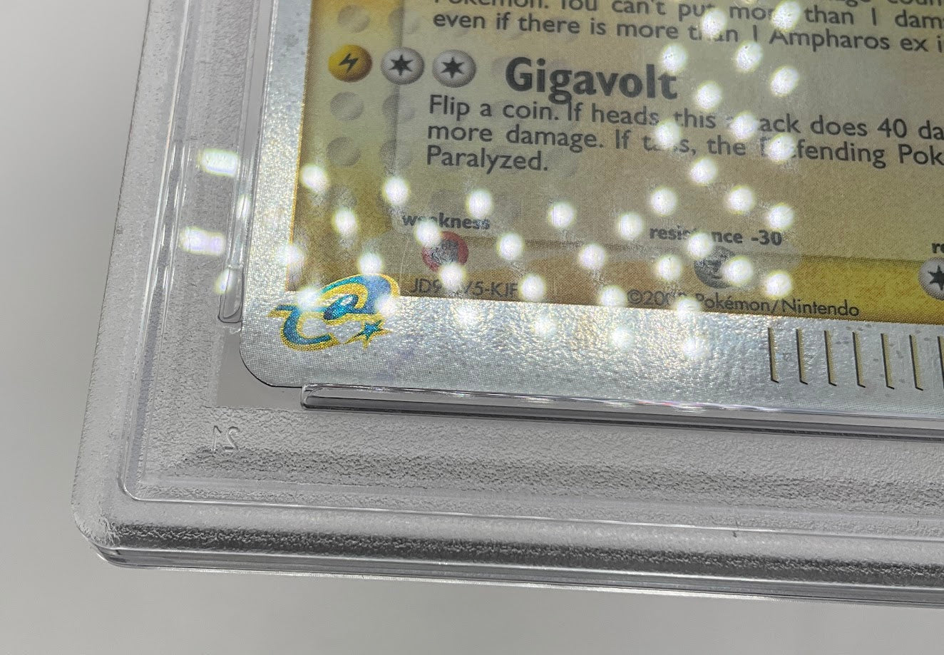 Ampharos ex Pokemon EX Dragon Holo #89 PSA 5