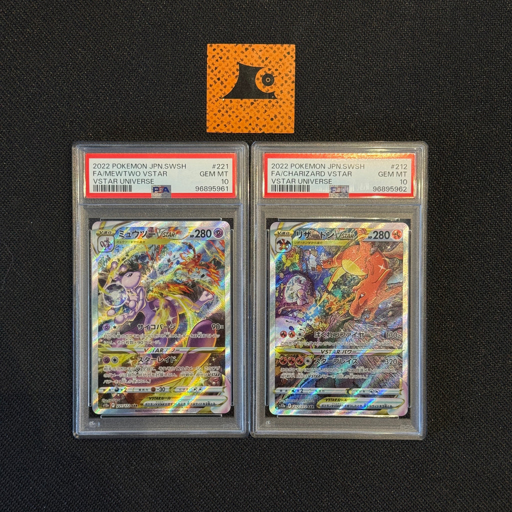 [PSA 10 - 2 Sequential] - Mewtwo & Charizard VStar - JP - Pokémon TCG