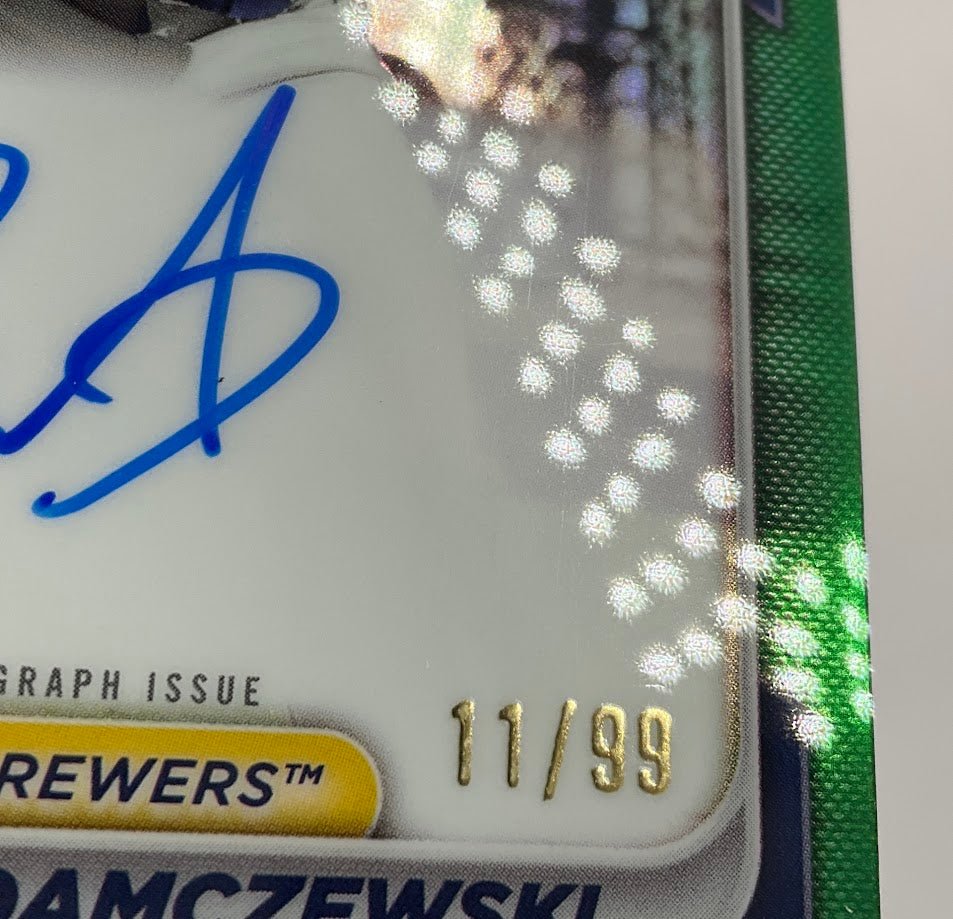 Josh Adamczewski 2024 Bowman Chrome Green Refractor Auto 11/99 #CPA-JAI