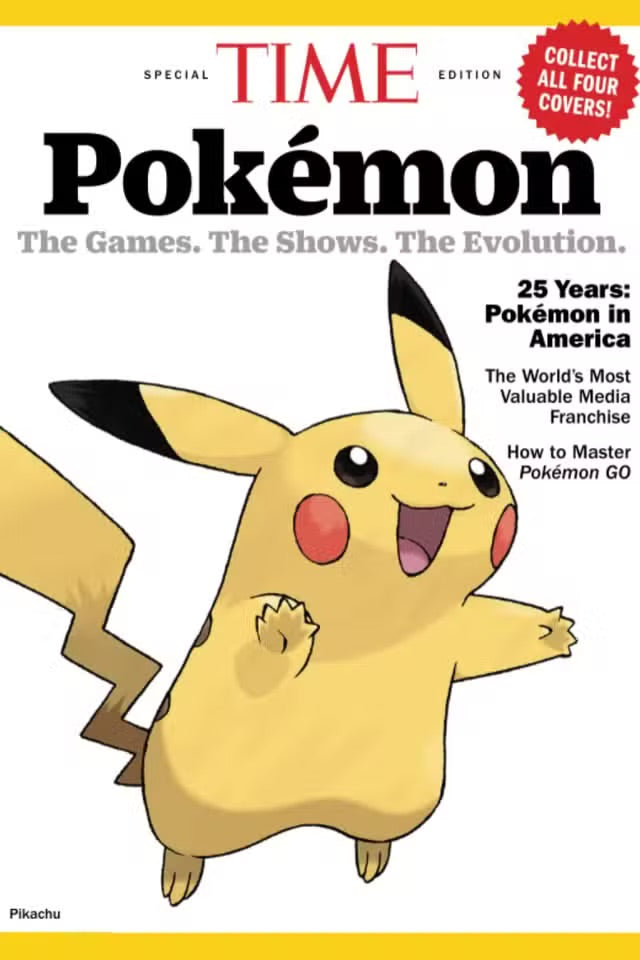 Pokemon Time Magazine Covers Complete Set of 10