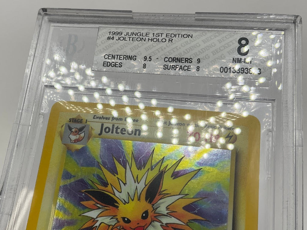 Jolteon Pokémon Dschungel Holo 1. Auflage #4 Beckett 8