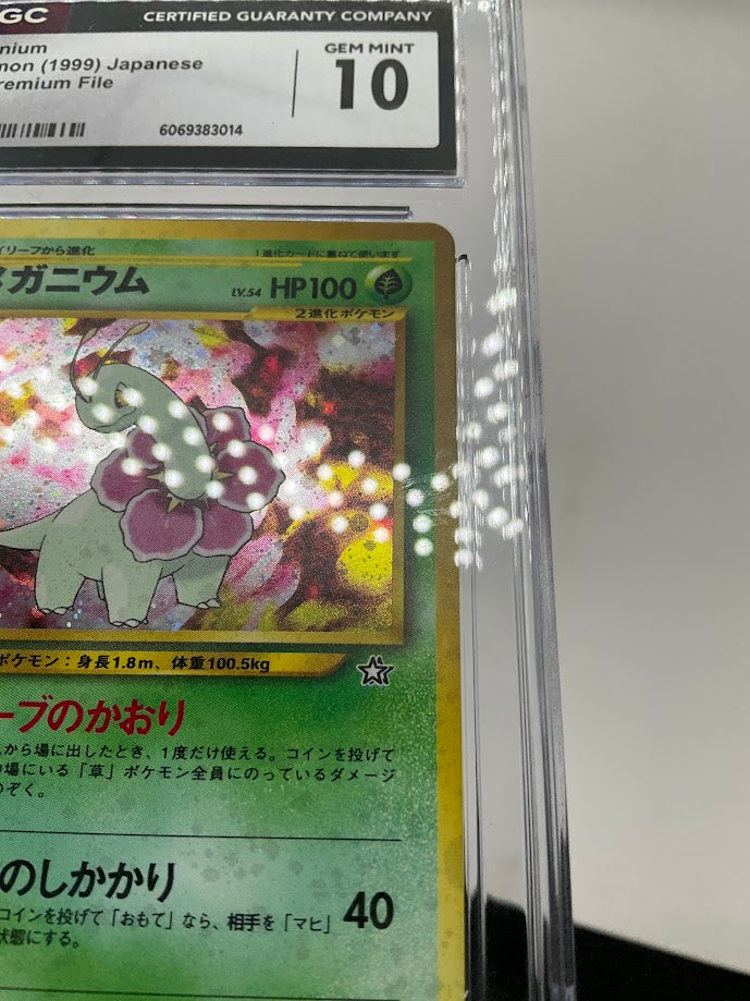 Meganium Pokemon Neo Premium File Holo Japanese #154 CGC 10