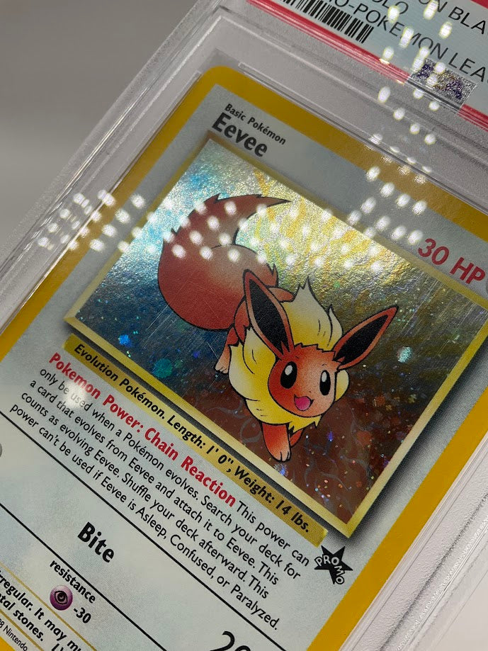 Eevee Pokemon League Black Star Promo Holo #11 PSA 8