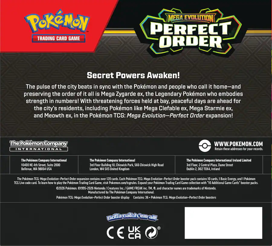 Pokémon - Trading Card Game: Mega Evolution - Perfect Order Booster Box