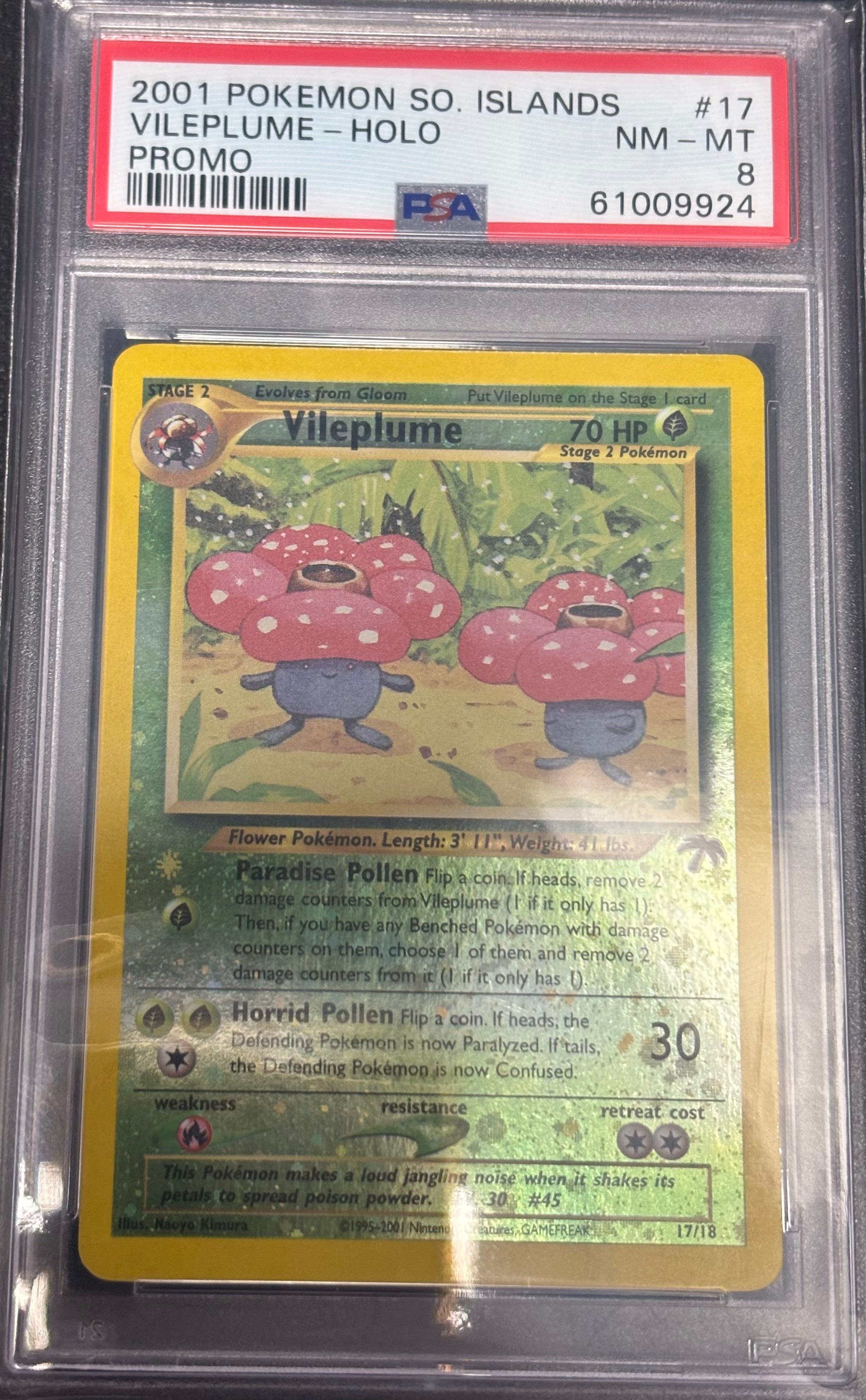 Vileplume 17/18 Promo PSA 8