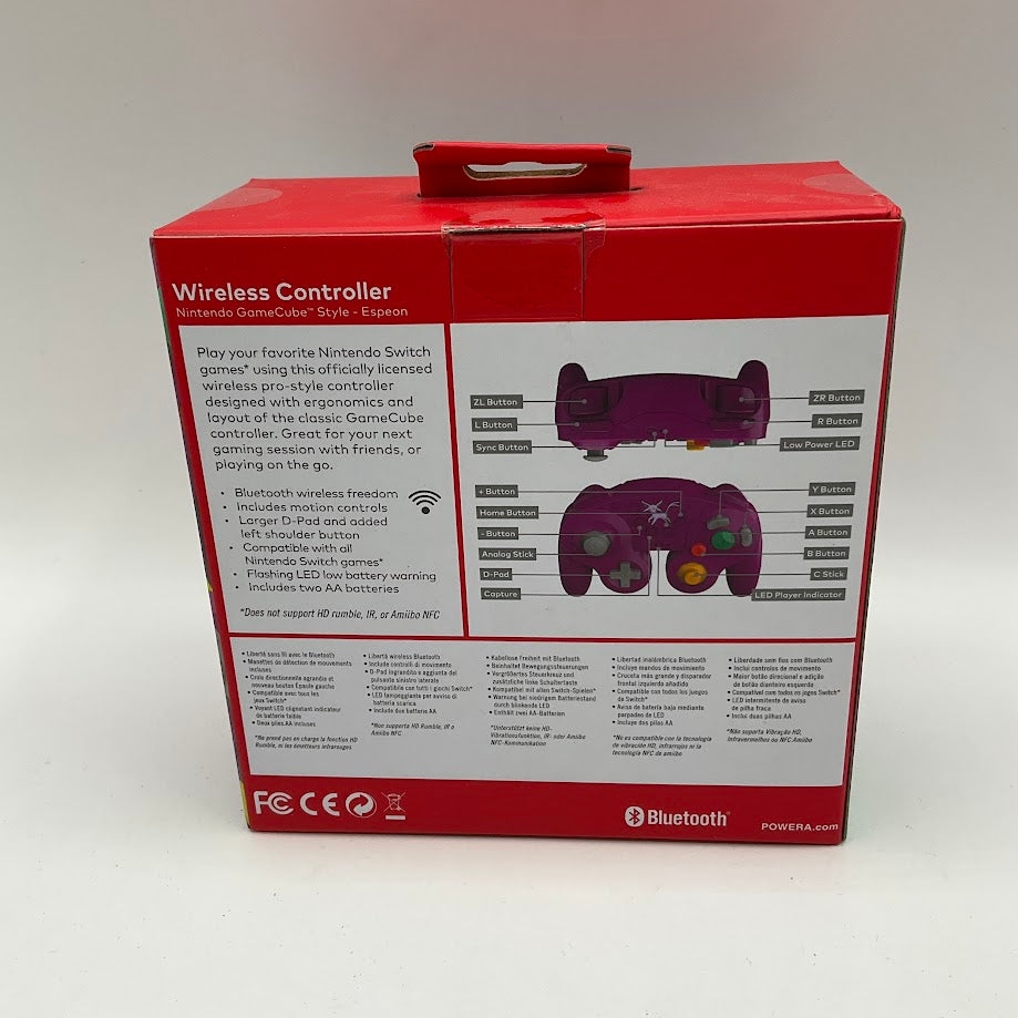 Kabelloser GameCube-Controller im [Espeon]-Design für Nintendo Switch *Siehe Beschreibung*