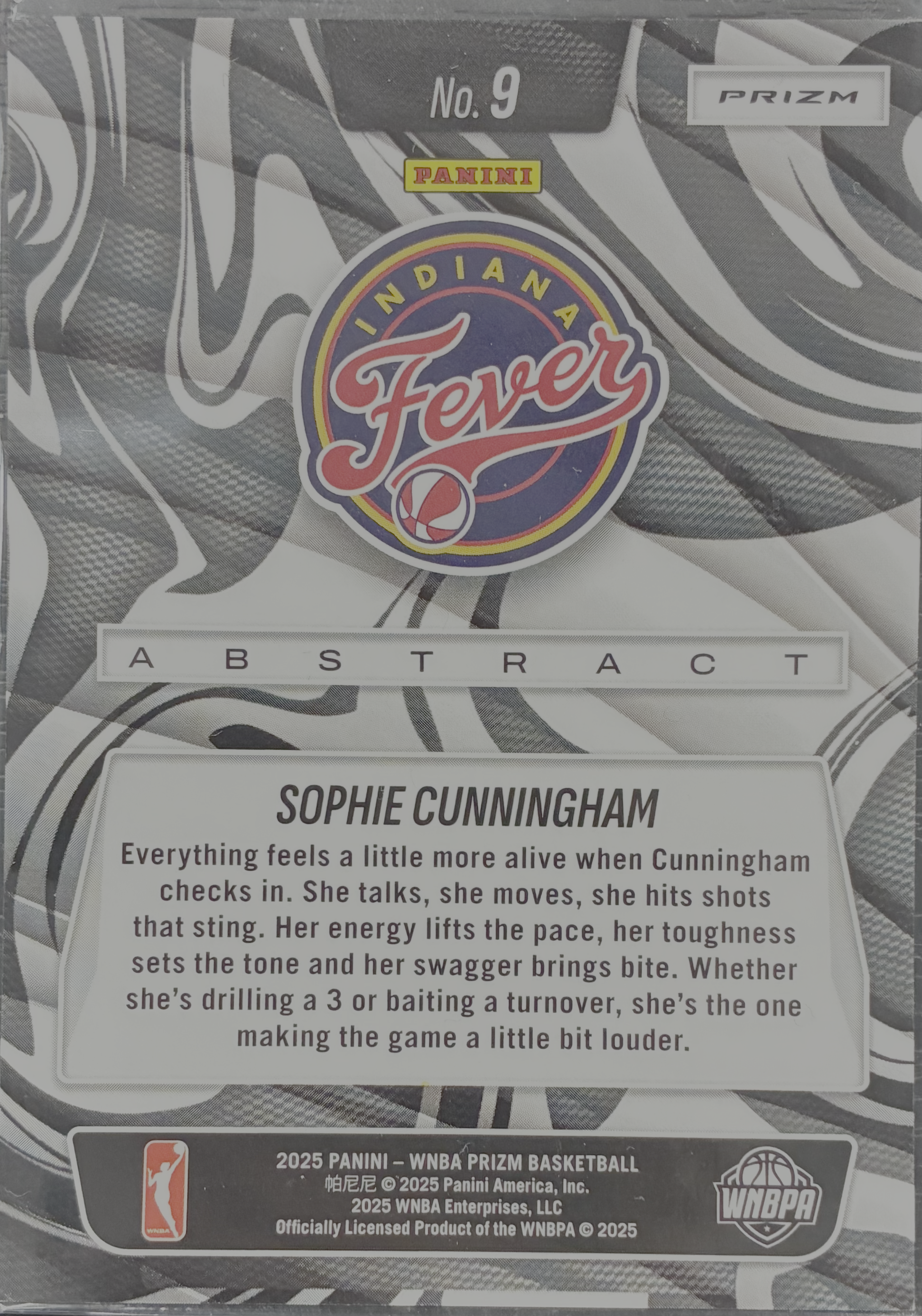 2025 Panini Prizm WNBA - Sophie Cunningham Abstract Case Hit Insert