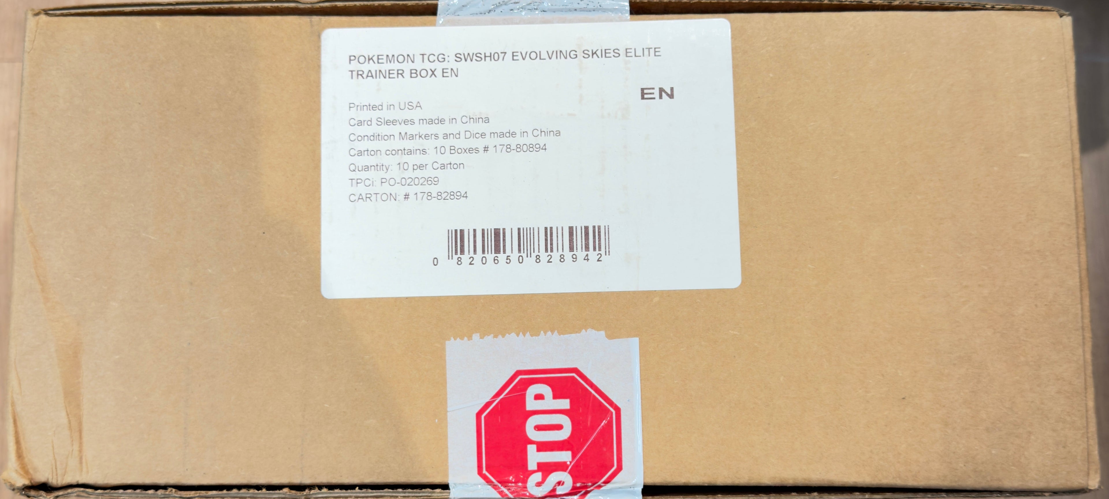Pokemon TCG - SWSH07 Evolving Skies Elite Trainer Box Case Sealed