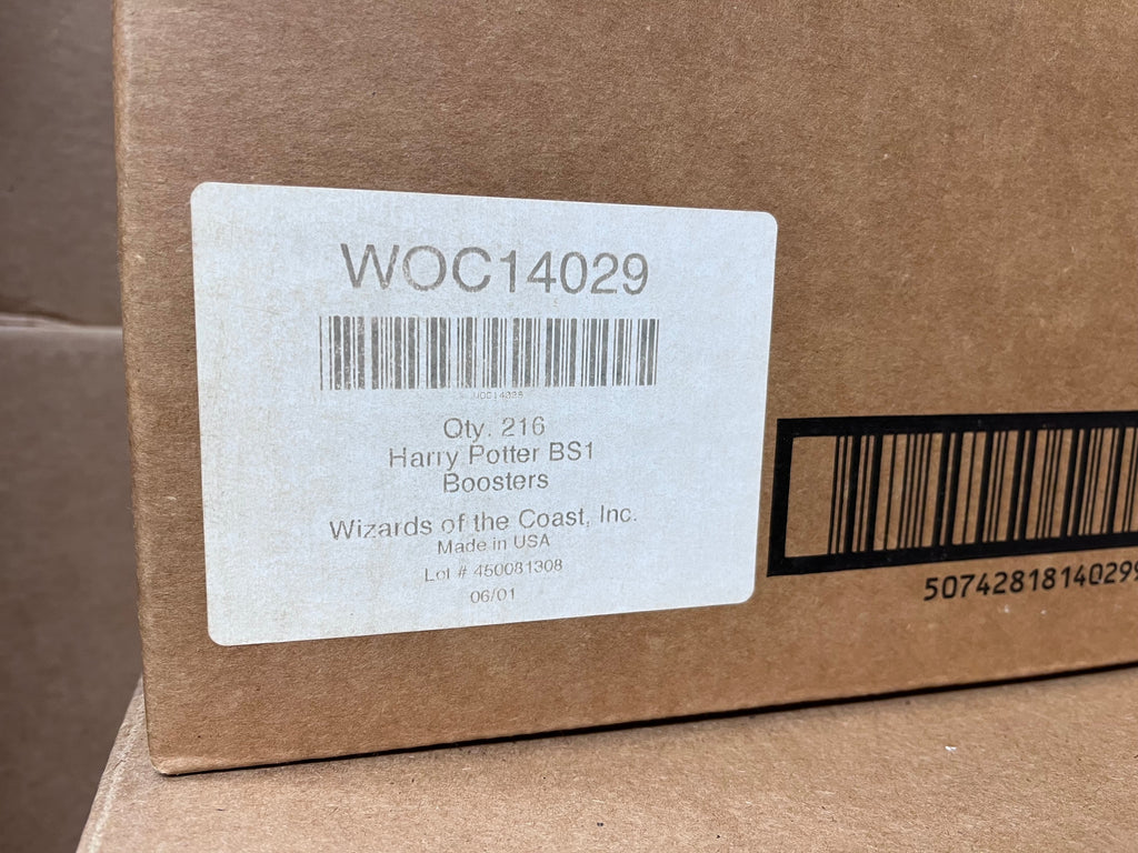 (Factory Sealed Case of 6) Harry Potter TCG: Base Set Booster Box (2001) (Wizards of the Coast - WOTC)