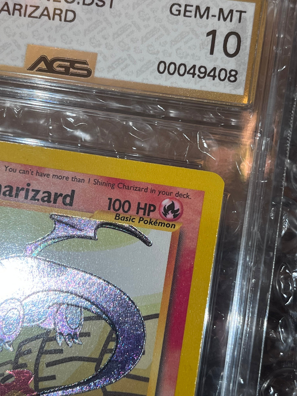 AGS (GEM-MT 10) Shining Charizard #107 - Neo Destiny (1st Edition) (#00049408)