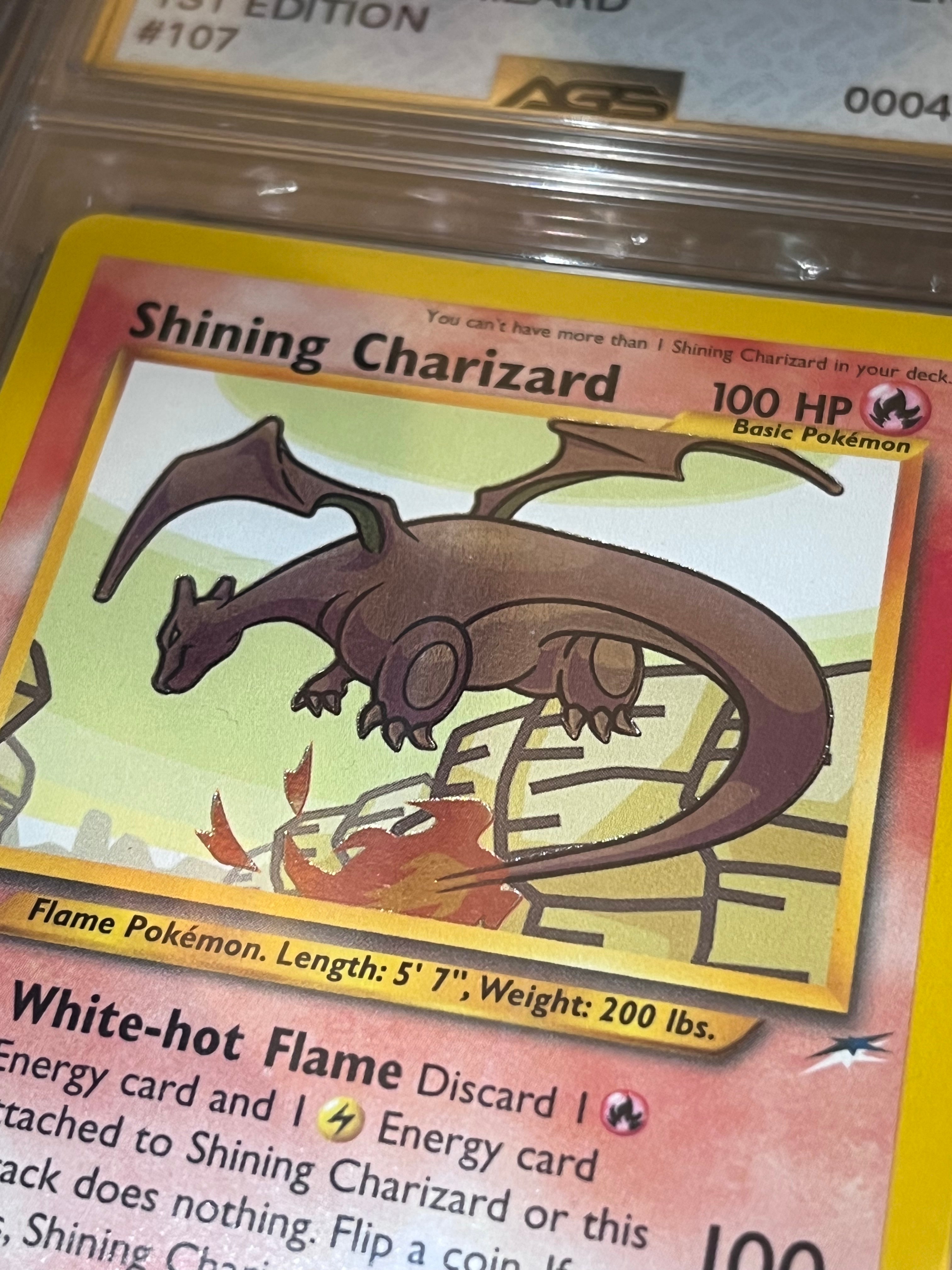 AGS (GEM-MT 10) Shining Charizard #107 - Neo Destiny (1st Edition) (#00049408)