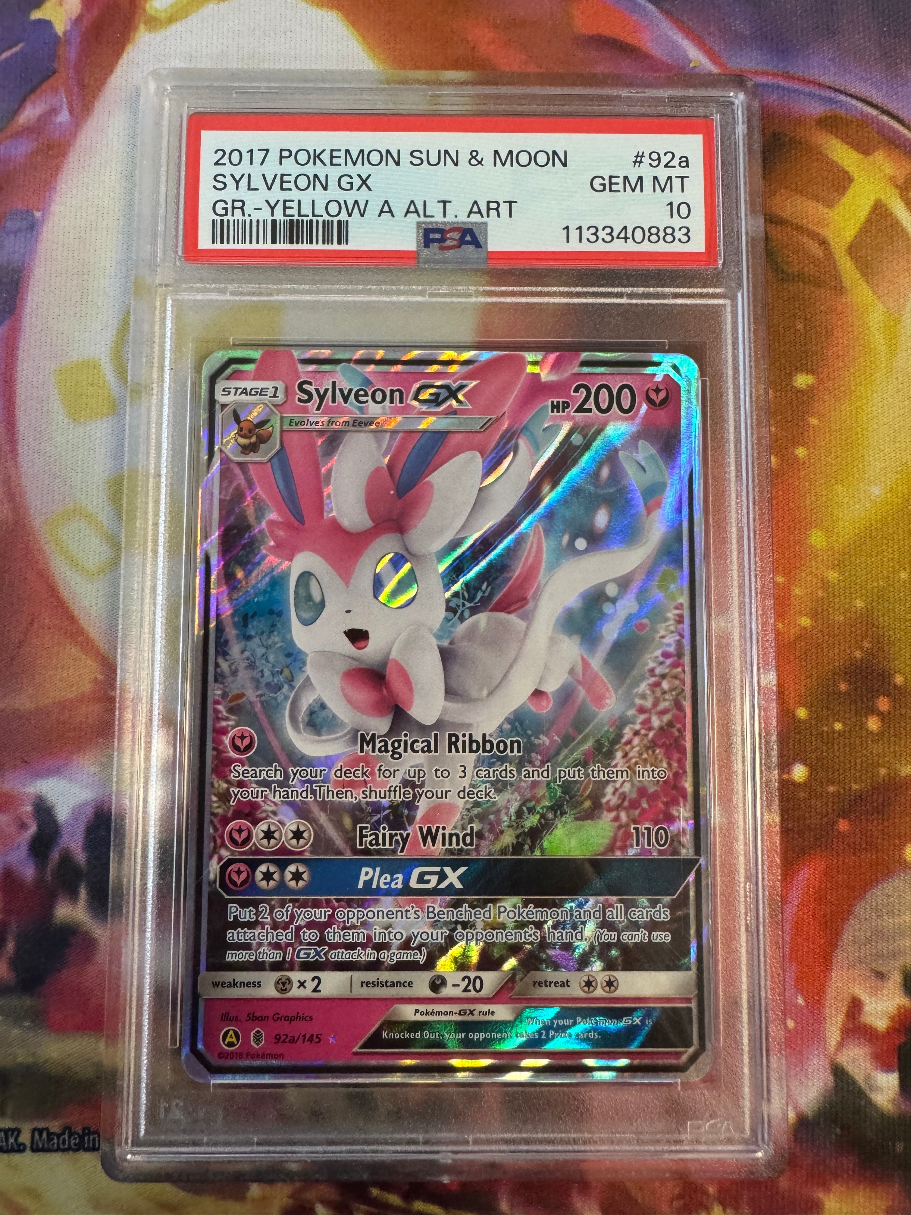 Sylveon GX #92a Pokemon Guardians Rising PSA 10