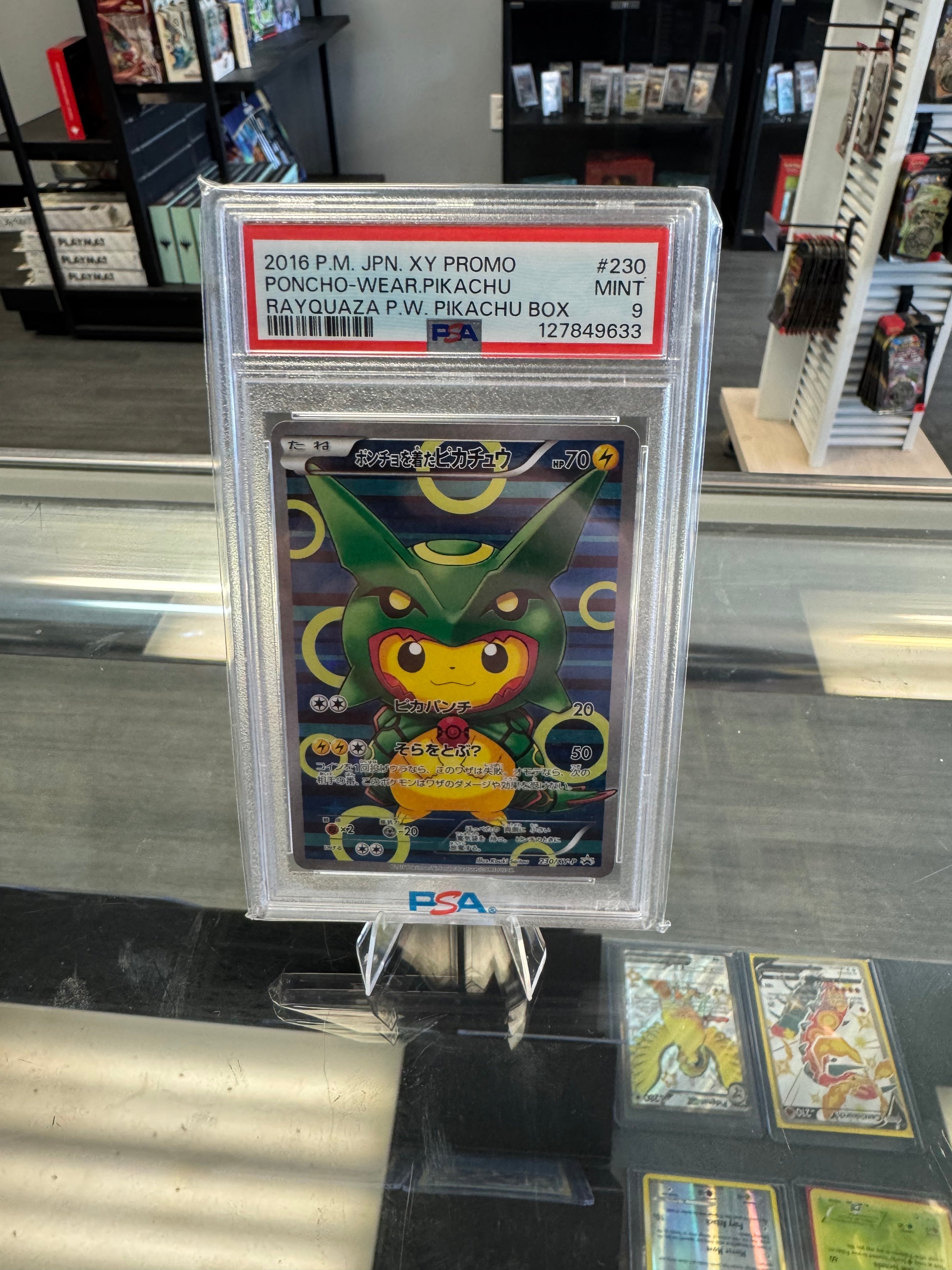 Poncho-Wearing Pikachu #230/XY-P PSA 9