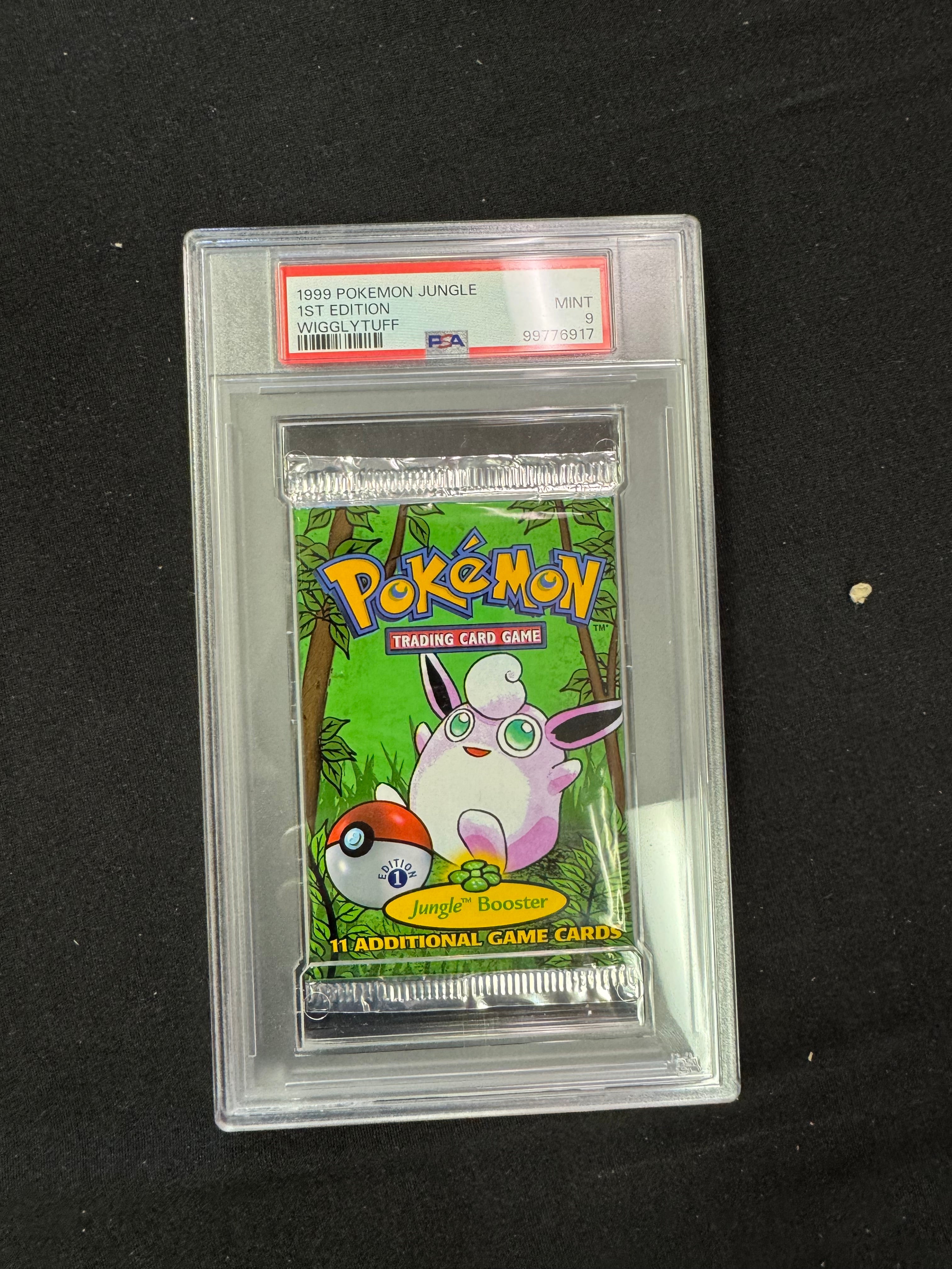 1999 Pokemon 1st Edition Jungle Booster Pack PSA 9 Mint Wigglytuff WOTC