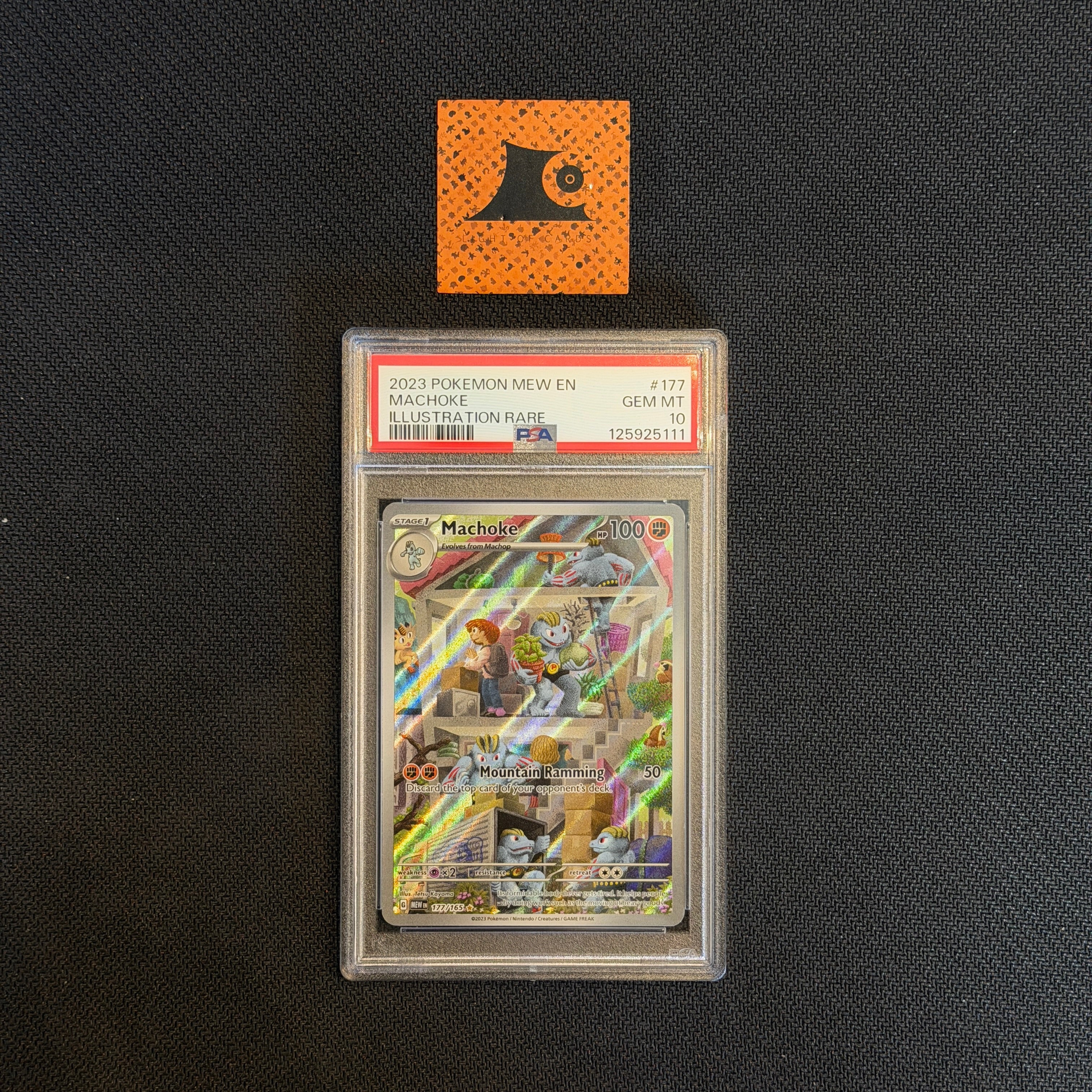 [PSA 10] Pokemon TCG - Machoke - 177/165 - Holo Illustration Rare - 151