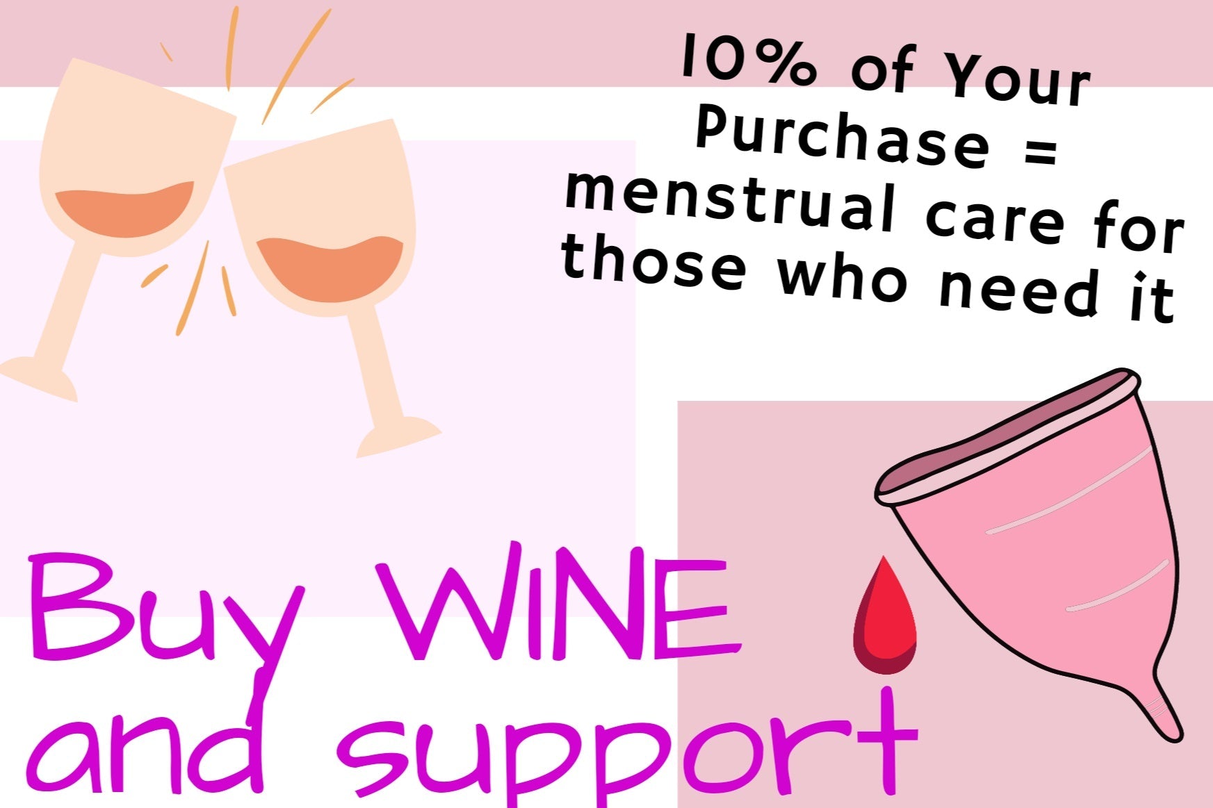 Wine for Period Equity - Seasonal (Every Three Months) Curated Bottles of Wine - 6 or 12 Bottles