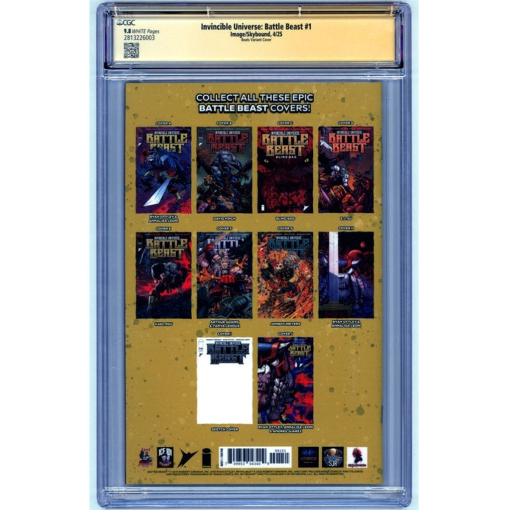 Invincible Universe Battle Beast: #1 [Beats CGC 9.8 Signature Series Bloody Sig on Exclusive CVR] 2025