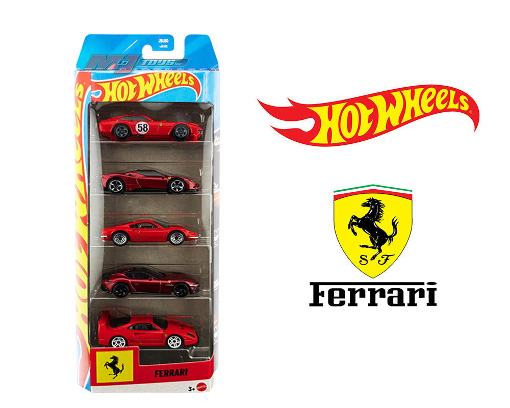 (PRE-ORDER) 2026 Hot Wheels 1:64 Ferrari 5-Pack Factory Sealed Case of 12
