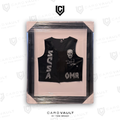 Stone Cold Steve Austin Black and Grey OMR Replica Autographed Framed Vest