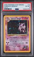 PSA 6 - 2000 POKEMON GYM HEROES #14 SABRINA'S GENGAR HOLO