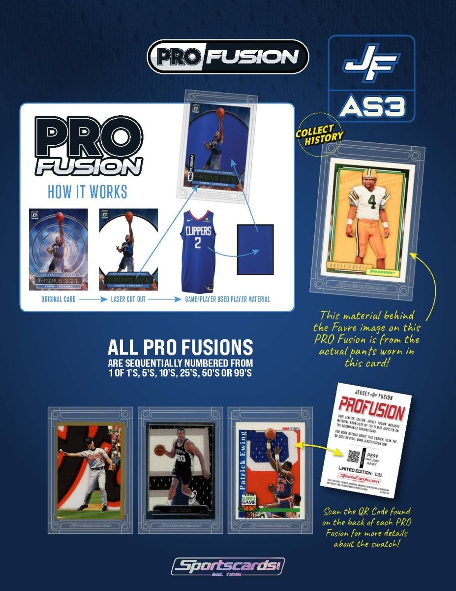 Jersey Fusion All Sports Series 3 Case - (100) Sealed Boxes Per Case