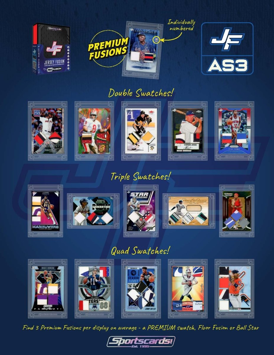 Jersey Fusion All Sports Series 3 Case - (100) Sealed Boxes Per Case