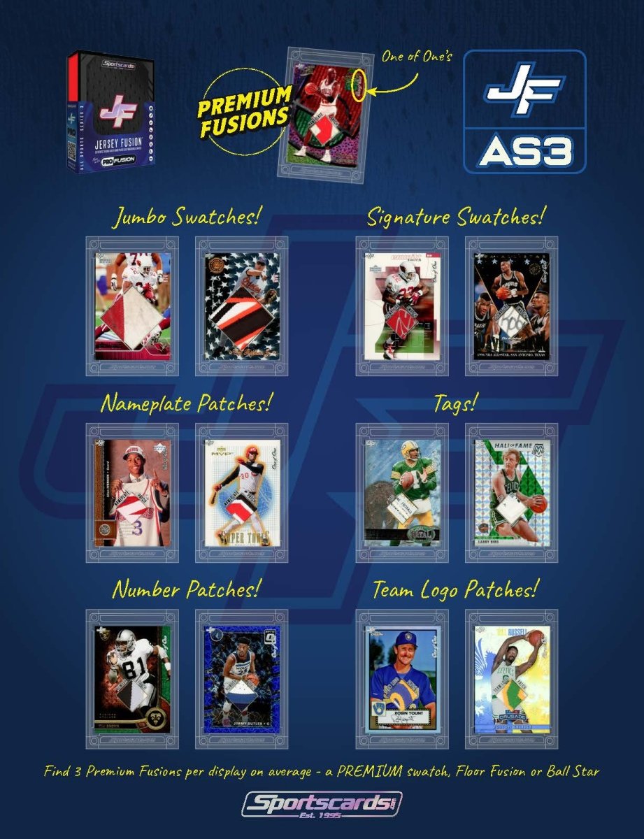 Jersey Fusion All Sports Series 3 Case - (100) Sealed Boxes Per Case